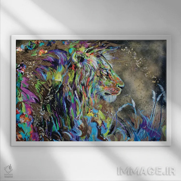 تابلو رامنشده اثر لیندزی دال - نمای قابدار سفید