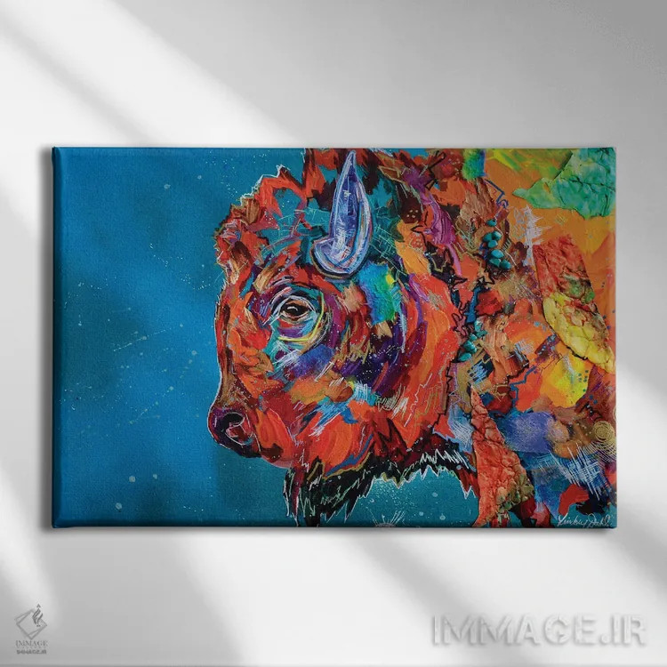 تابلو خیره شدن II اثر لیندزی دال - نمای روبهرو روی دیوار