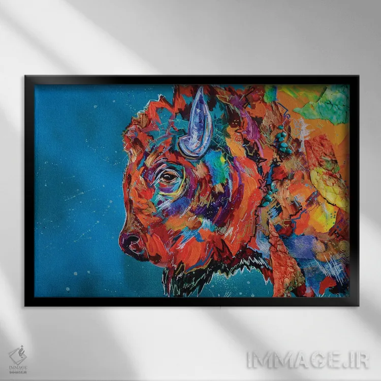 تابلو خیره شدن II اثر لیندزی دال - نمای قابدار مشکی