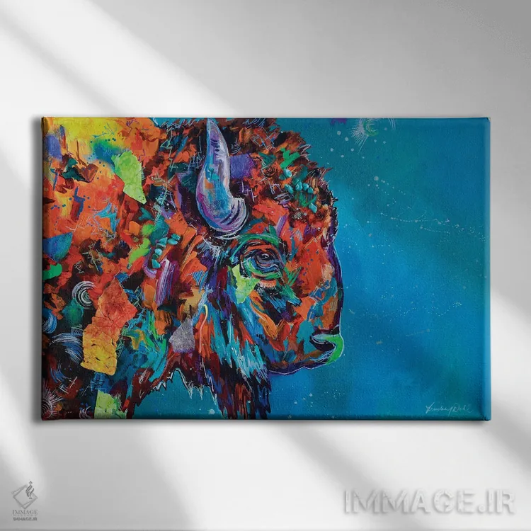 تابلو خیره شدن I اثر لیندزی دال - نمای روبهرو روی دیوار