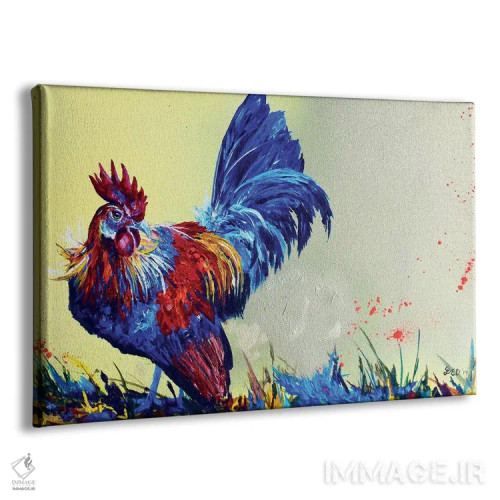 تابلو مرغ مینیاتوری هلندی اثر لیندزی دال - نمای پرسپکتیو محصول