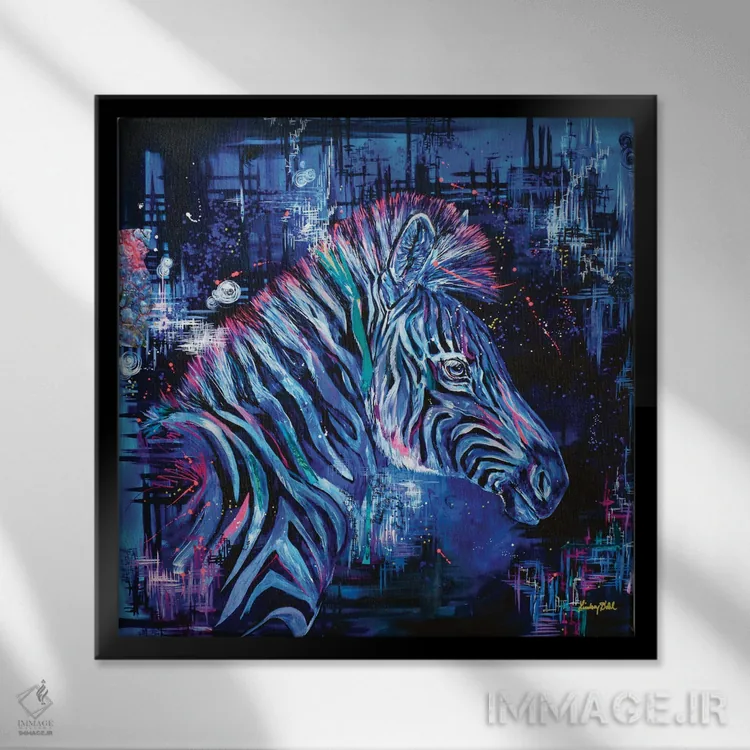 تابلو همیشه سیاه و سفید نیست اثر لیندزی دال - نمای قابدار مشکی