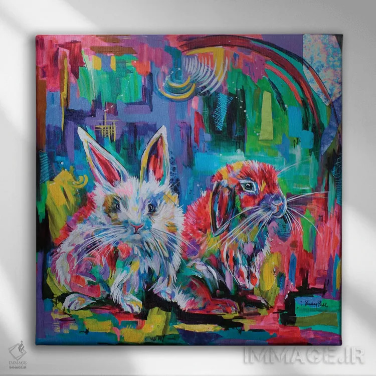 تابلو فوفو (نام خاص) اثر لیندزی دال - نمای روبهرو روی دیوار