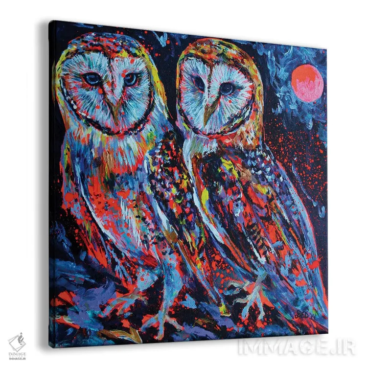 تابلو آتش درون اثر لیندزی دال - نمای پرسپکتیو محصول