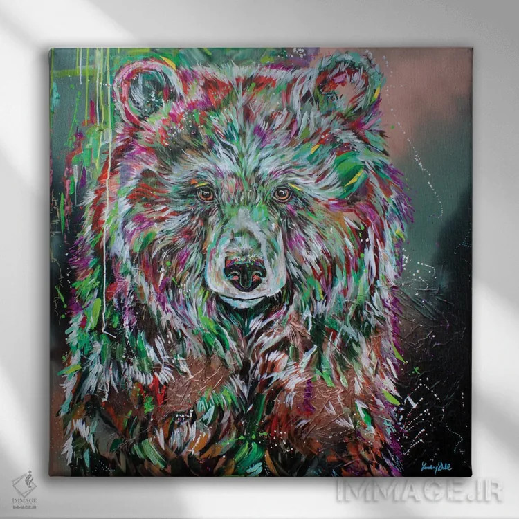 تابلو توت سیاه اثر لیندزی دال - نمای روبهرو روی دیوار