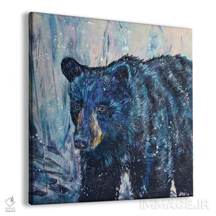 تابلو خرس یخی اثر لیندزی دال - نمای پرسپکتیو محصول