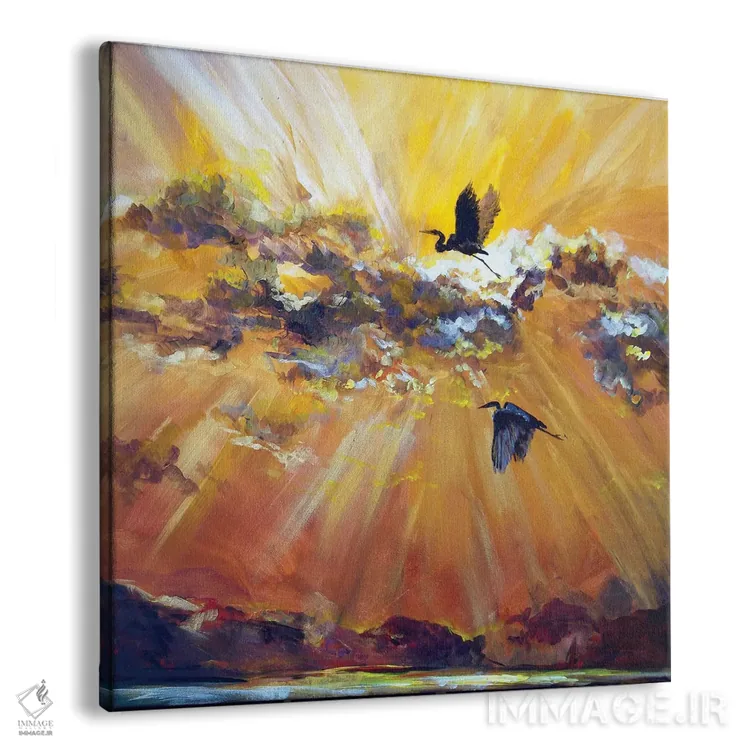 تابلو پرواز صبحگاهی اثر لیندزی دال - نمای پرسپکتیو محصول