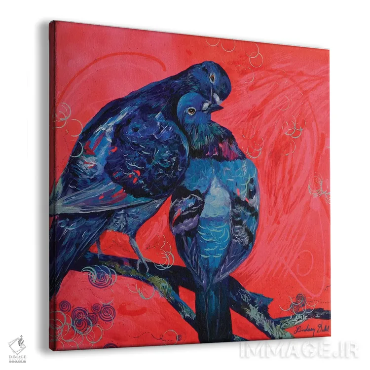 تابلو مرتب کردن پرهای کبوتر اثر لیندزی دال - نمای پرسپکتیو محصول