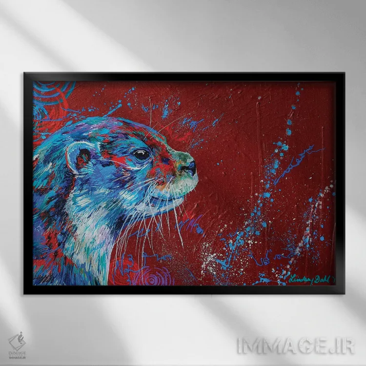 تابلو اُلی (نام خاص) اثر لیندزی دال - نمای قابدار مشکی