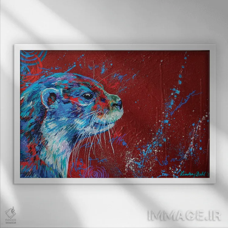 تابلو اُلی (نام خاص) اثر لیندزی دال - نمای قابدار سفید