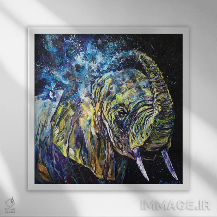 تابلو تازهکننده اثر لیندزی دال - نمای قابدار سفید