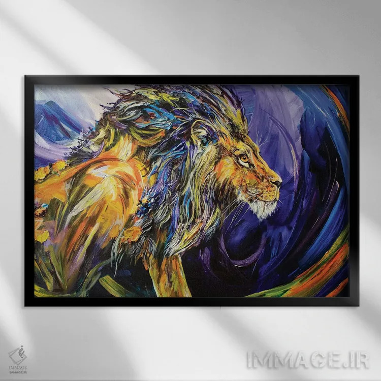 تابلو زخم اثر لیندزی دال - نمای قابدار مشکی