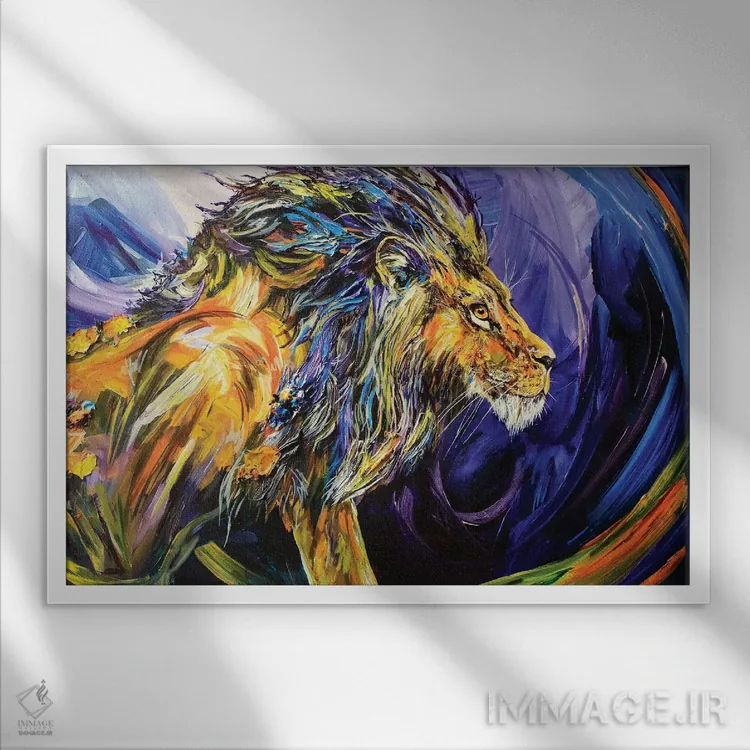 تابلو زخم اثر لیندزی دال - نمای قابدار سفید