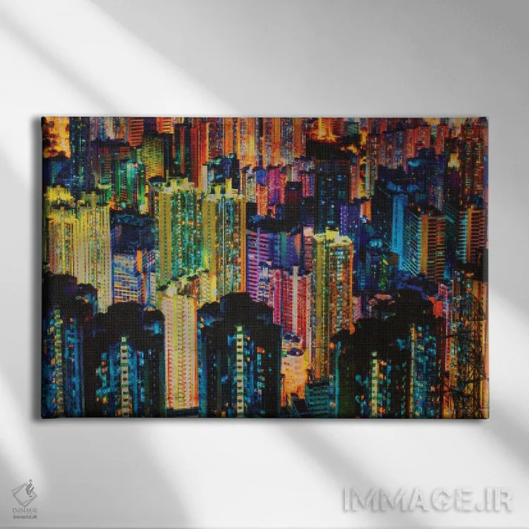 تابلو زندگی شبانه اثر دن منیلی - نمای روبهرو روی دیوار