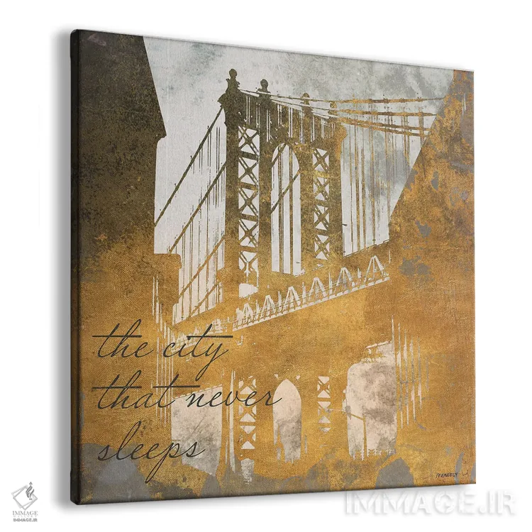 تابلو شهری که هرگز نمیخوابد (معروف به نیویورک) اثر دن منیلی - نمای پرسپکتیو محصول