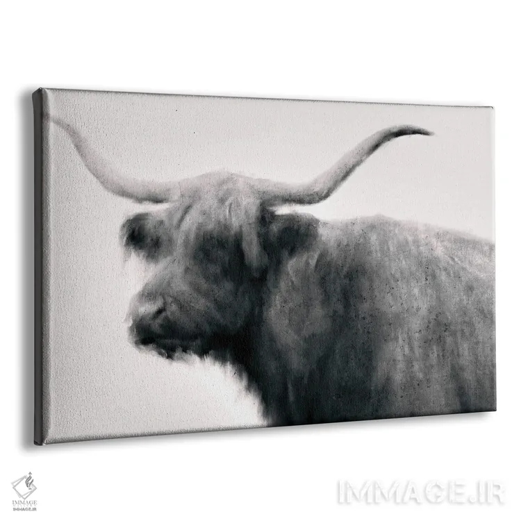 تابلو گاو قدیمی (سبک قدیمی) اثر دن منیلی - نمای پرسپکتیو محصول