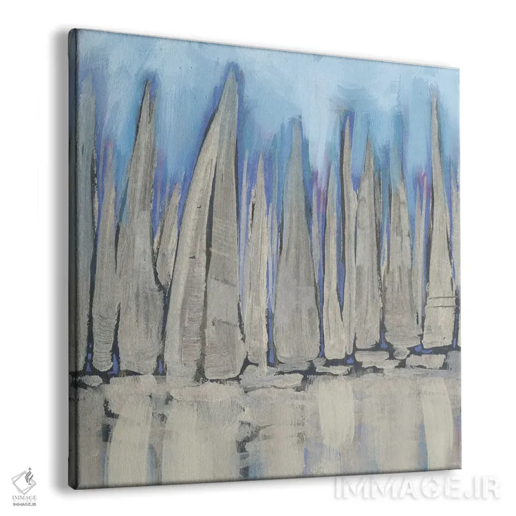 تابلو جمع قایقهای بادبانی II اثر دن منیلی - نمای پرسپکتیو محصول