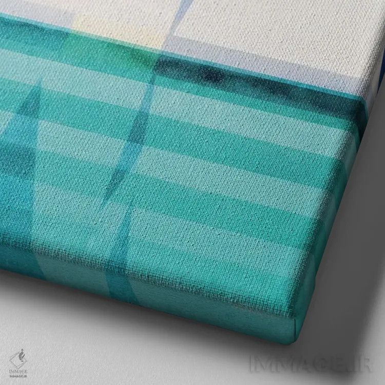 تابلو روز دریانوردی I اثر دن منیلی - نمای نزدیک بافت بوم