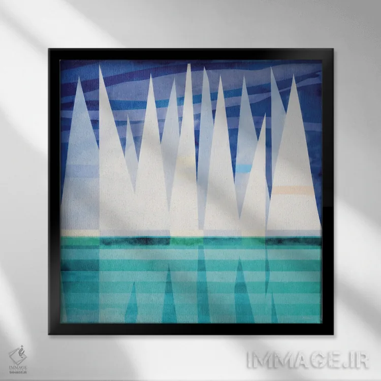 تابلو روز دریانوردی I اثر دن منیلی - نمای قابدار مشکی