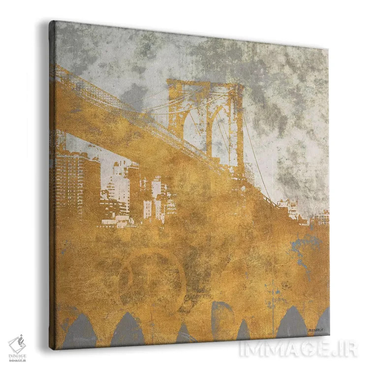 تابلو پل طلایی نیویورک در غروب I اثر دن منیلی - نمای پرسپکتیو محصول