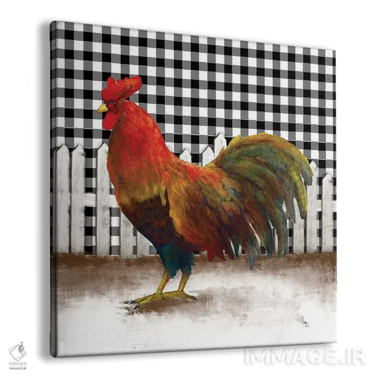 تابلو خروس صبحگاهی II اثر دن منیلی - نمای پرسپکتیو محصول