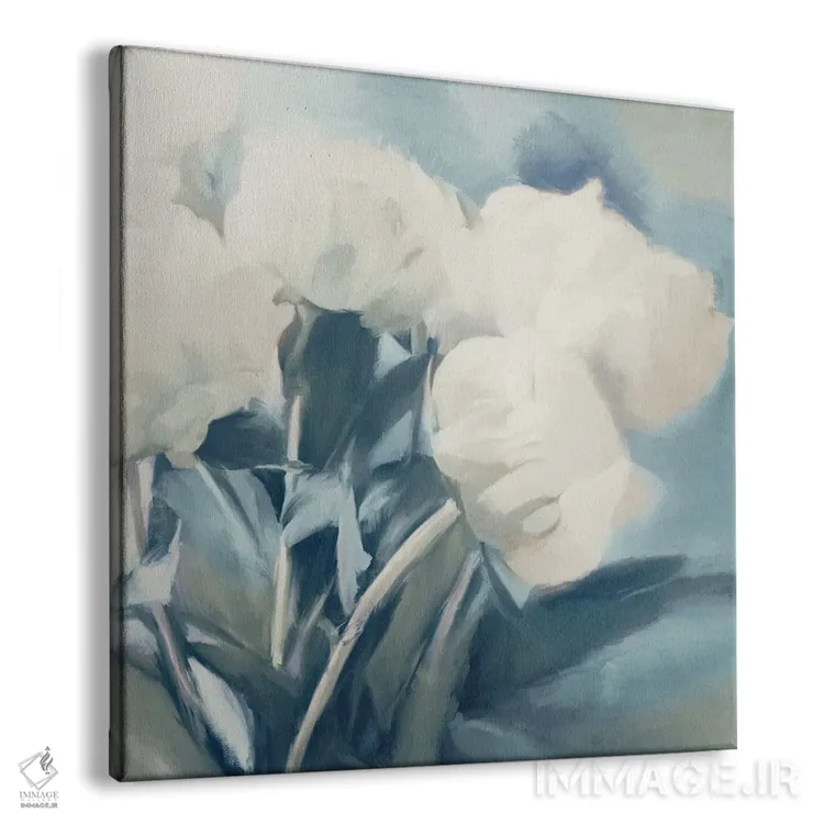 تابلو رزهای سفید I اثر دن منیلی - نمای پرسپکتیو محصول