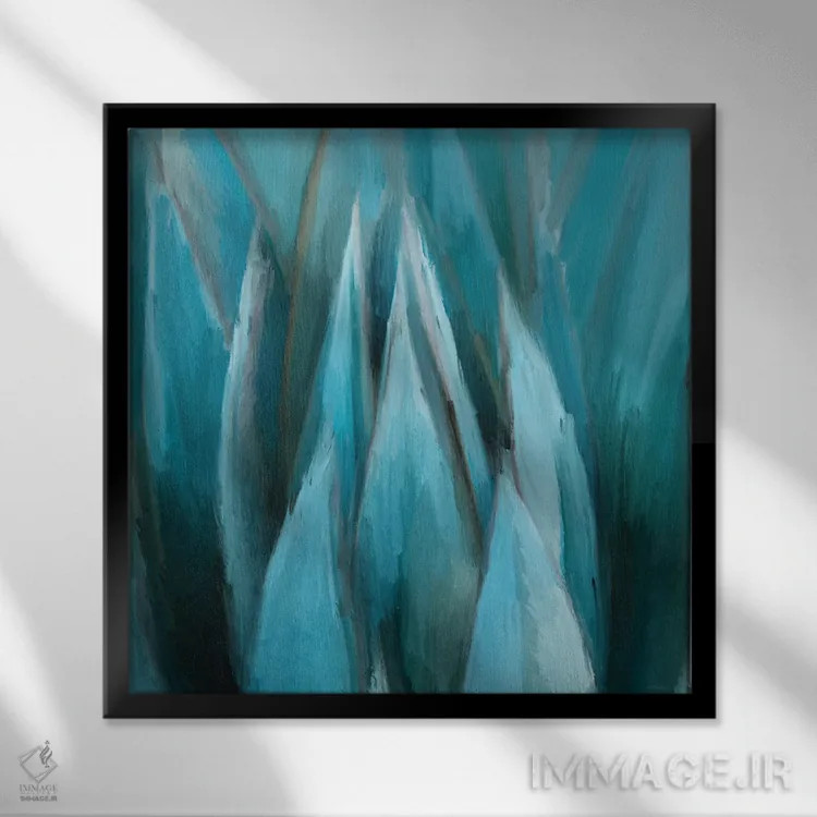 تابلو ماه آلوئه اثر دن منیلی - نمای قابدار مشکی