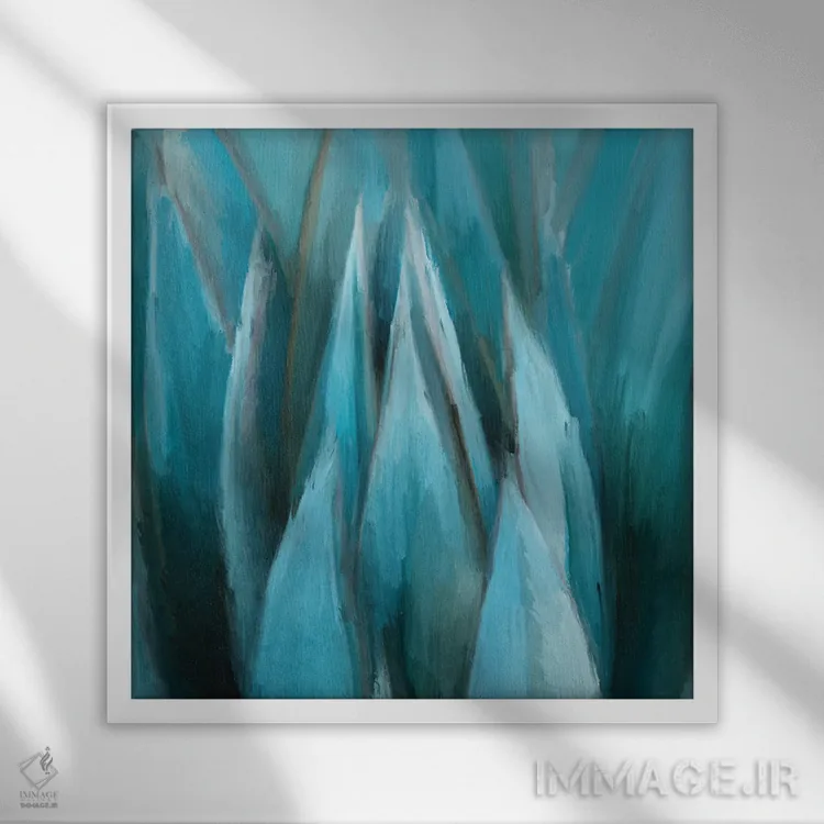 تابلو ماه آلوئه اثر دن منیلی - نمای قابدار سفید