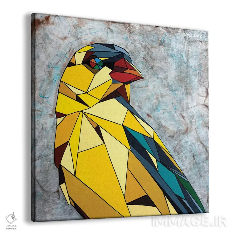 تابلو فنچ طلایی آمریکایی اثر داز - نمای پرسپکتیو محصول