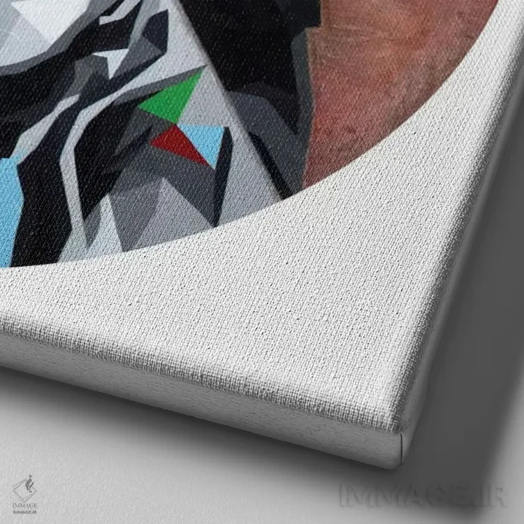 تابلو به نور نگاه کن اثر داز - نمای نزدیک بافت بوم