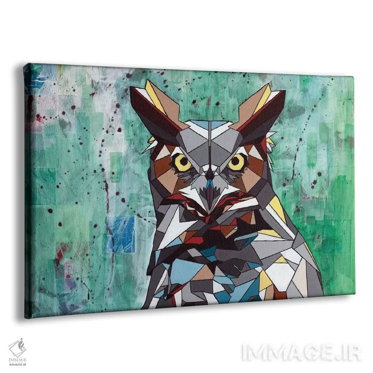 تابلو جغد اثر داز - نمای پرسپکتیو محصول