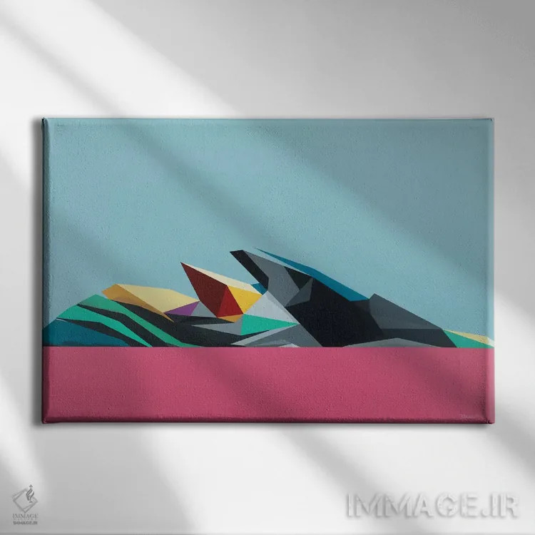 تابلو فضای بین اثر داز - نمای روبهرو روی دیوار