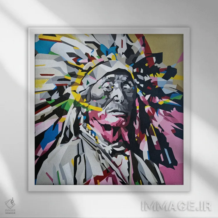 تابلو رئیس (رهبر) اثر داز - نمای قابدار سفید