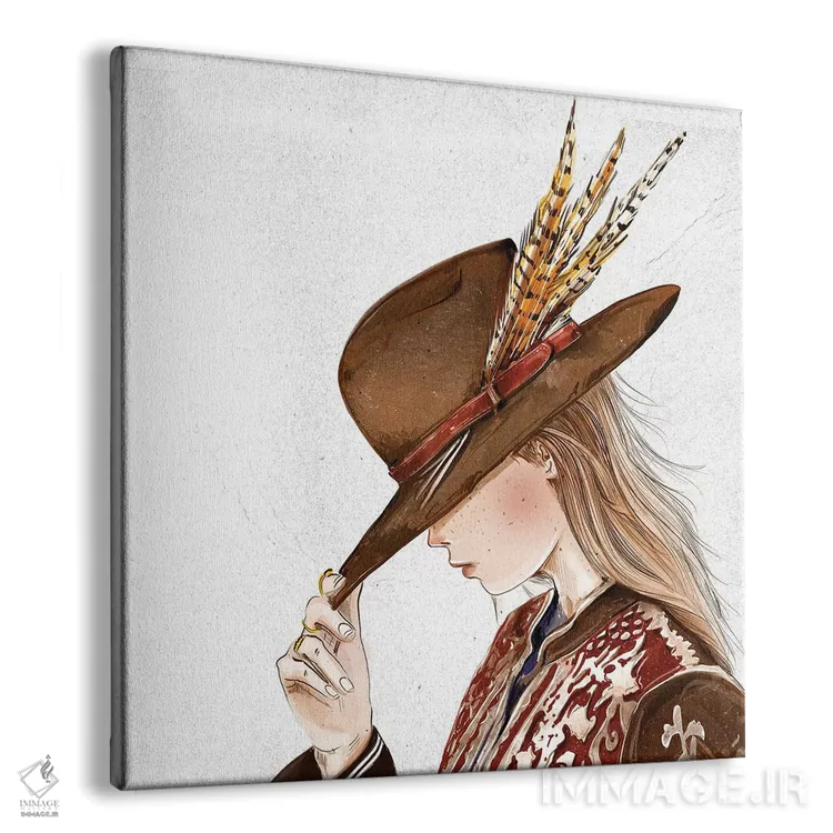 تابلو کلاه شماره سه اثر امبر دی - نمای پرسپکتیو محصول