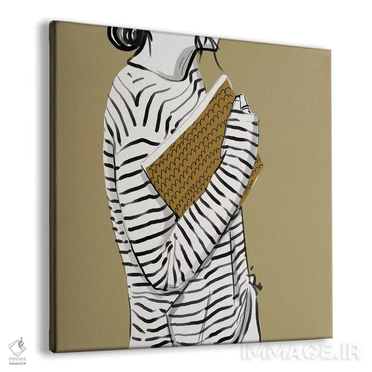 تابلو راهراهها اثر امبر دی - نمای پرسپکتیو محصول