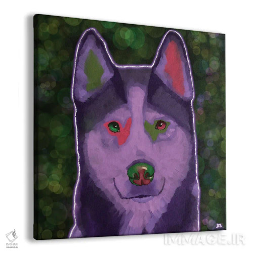 تابلو هاسکی سیبری اثر دائو زد - نمای پرسپکتیو محصول