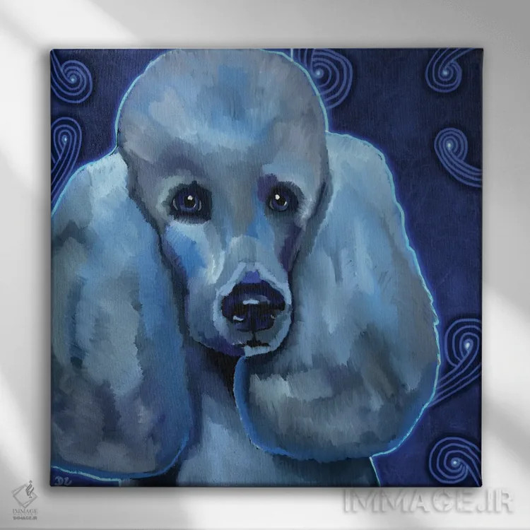 تابلو پودل اثر دائو زد - نمای روبهرو روی دیوار