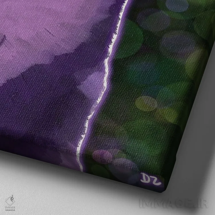 تابلو هاسکی سیبری اثر دائو زد - نمای نزدیک بافت بوم