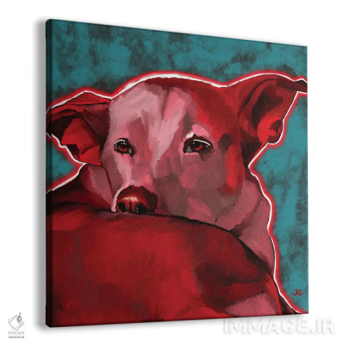 تابلو سگ بینژاد اثر دائو زد - نمای پرسپکتیو محصول