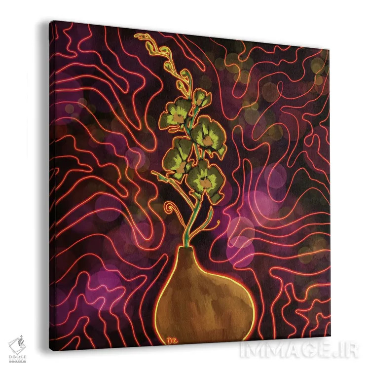 تابلو ارکیدهها اثر دائو زد - نمای پرسپکتیو محصول