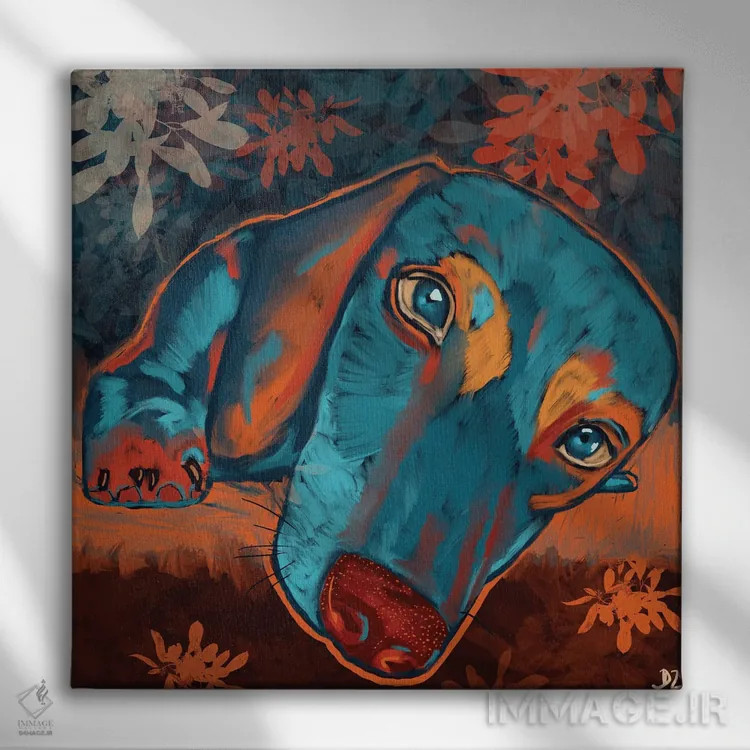 تابلو دخسوند (پا کوتاه) اثر دائو زد - نمای روبهرو روی دیوار