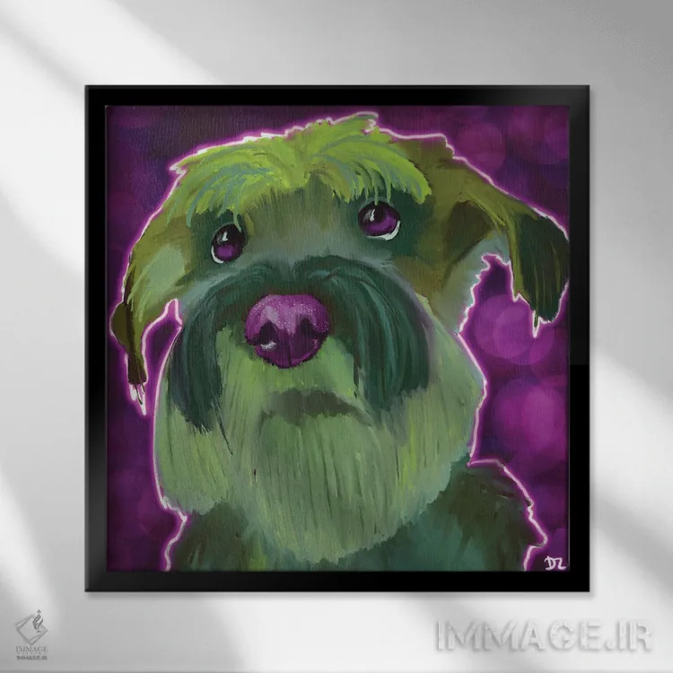 تابلو اشناوزر متوسط اثر دائو زد - نمای قابدار مشکی