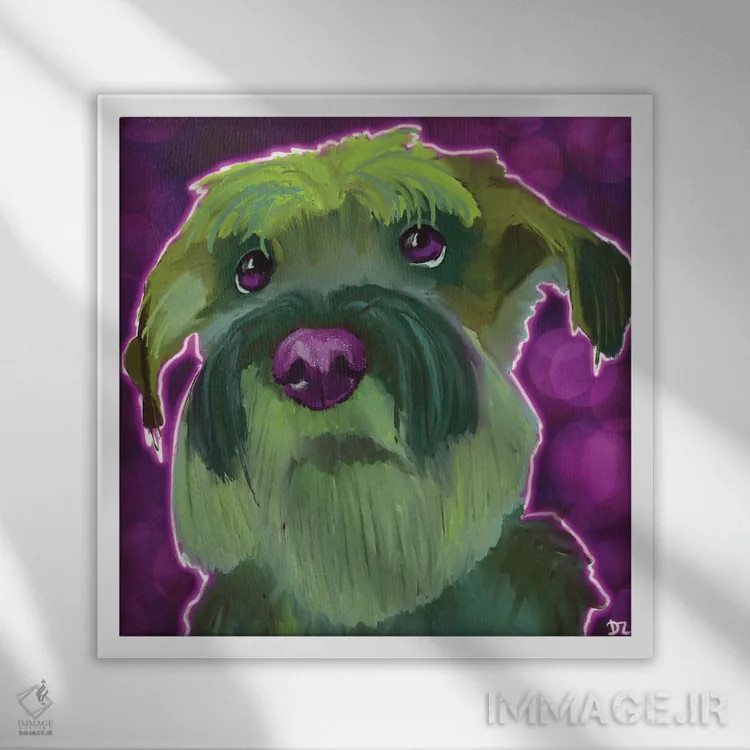 تابلو اشناوزر متوسط اثر دائو زد - نمای قابدار سفید