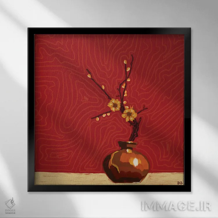 تابلو احیا/باززندهسازی اثر دائو زد - نمای قابدار مشکی