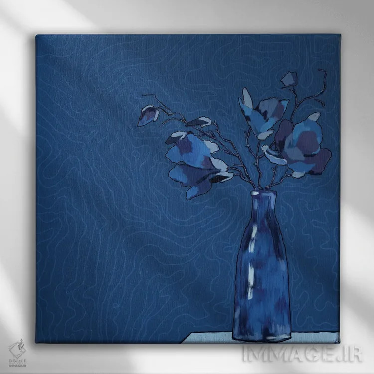 تابلو غمها/بلوز (در صورت موسیقی بودن) اثر دائو زد - نمای روبهرو روی دیوار