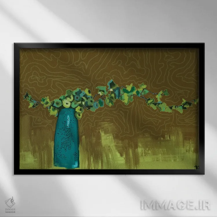 تابلو تعادل اثر دائو زد - نمای قابدار مشکی