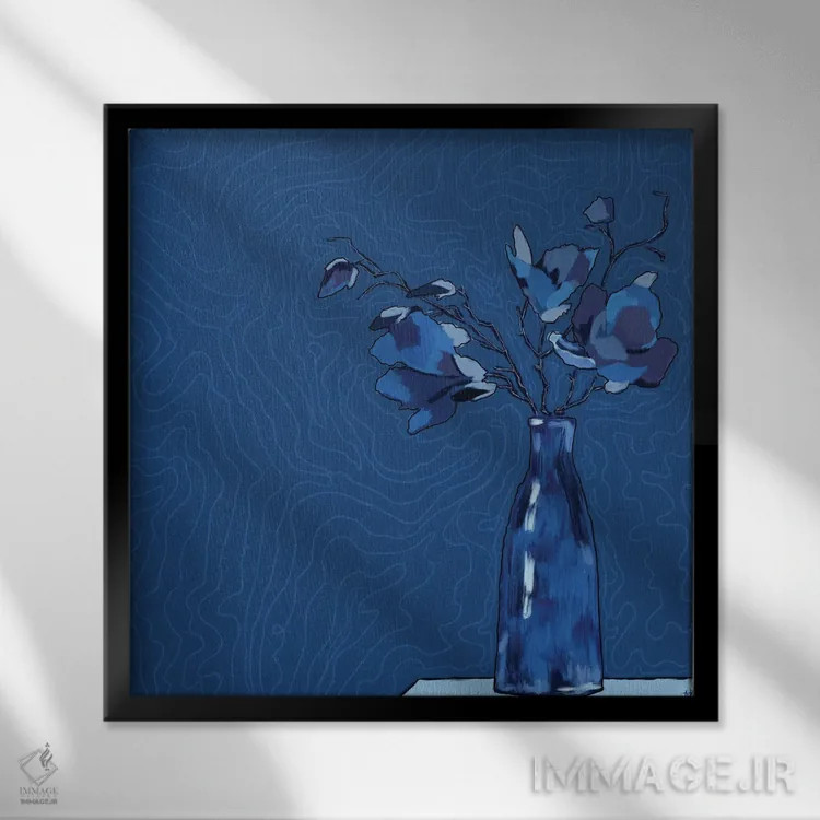 تابلو غمها/بلوز (در صورت موسیقی بودن) اثر دائو زد - نمای قابدار مشکی