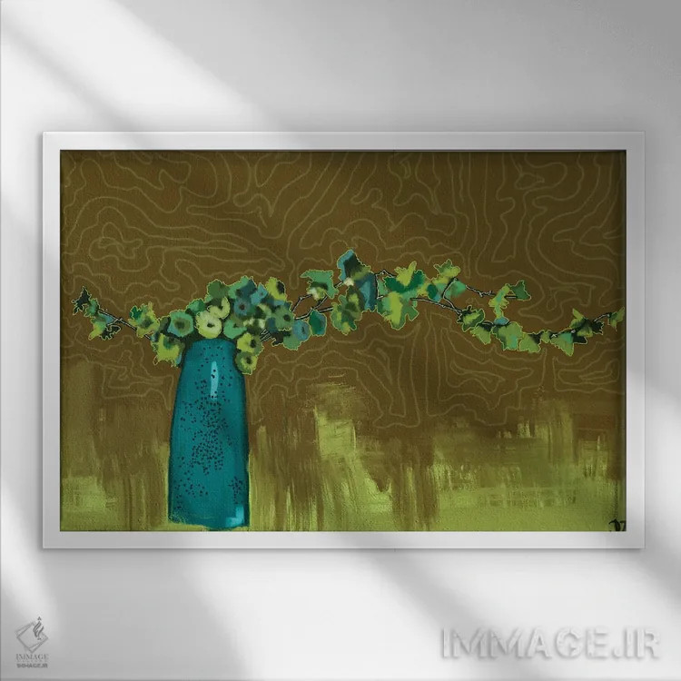 تابلو تعادل اثر دائو زد - نمای قابدار سفید