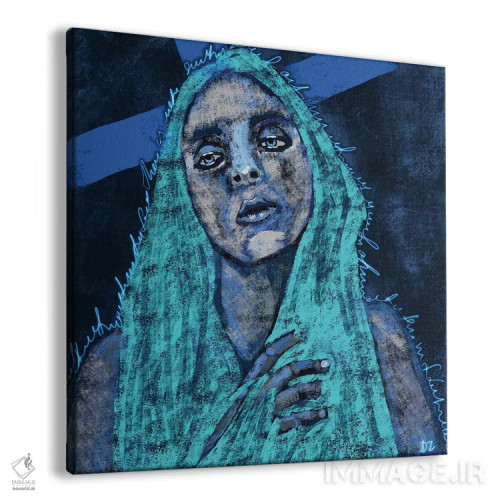 تابلو زن بودن مصلوب شده (رنج زنان) اثر دائو زد - نمای پرسپکتیو محصول