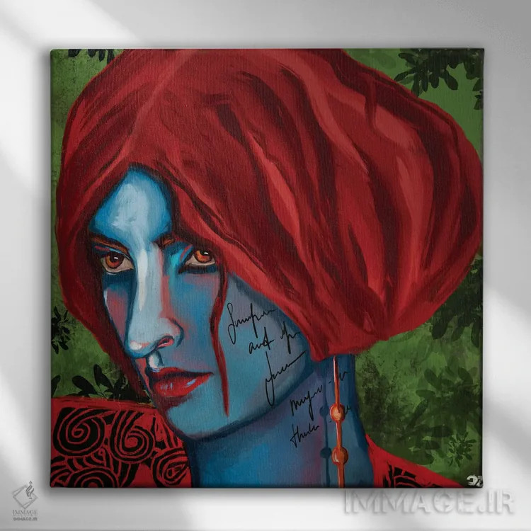 تابلو خشم/غضب اثر دائو زد - نمای روبهرو روی دیوار